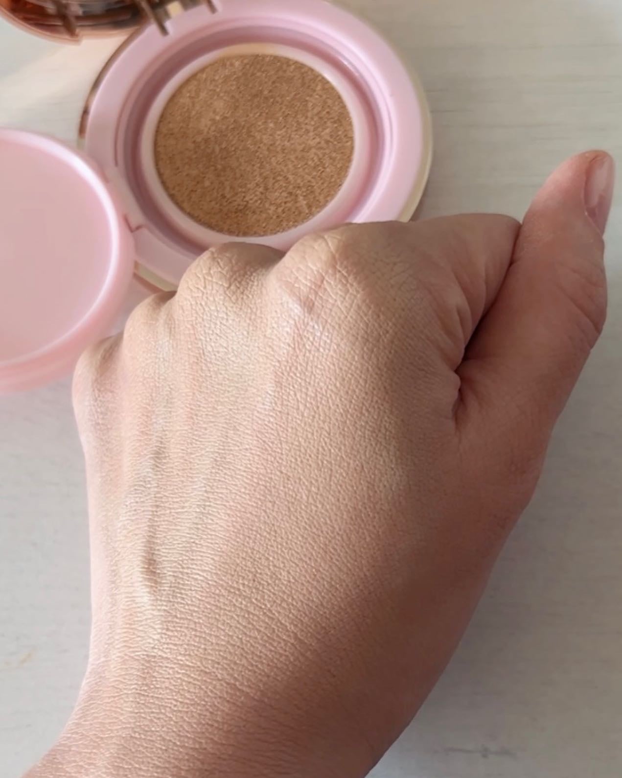 ピンクティーツリーカバークッション/APLIN/クッションファンデーションを使ったクチコミ(4枚目)