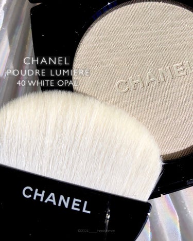 CHANEL プードゥル ルミエールのクチコミ「🦢
︎

 𝖢𝖧𝖠𝖭𝖤𝖫
 プードゥル ルミエール
 40 ホワイトオパール꙳ 

┈┈┈┈┈.....」（1枚目）