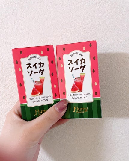 桜田 彩夢 on LIPS 「🥺明日花キララちゃん新作🍉🍉フルーリーマンスリースイカソーダ💘..」(1枚目)