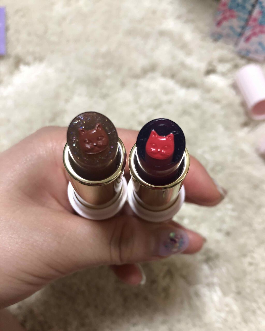 リップスティック L 005 ブラッティ キャット/PAUL & JOE BEAUTE/口紅を使ったクチコミ（2枚目）