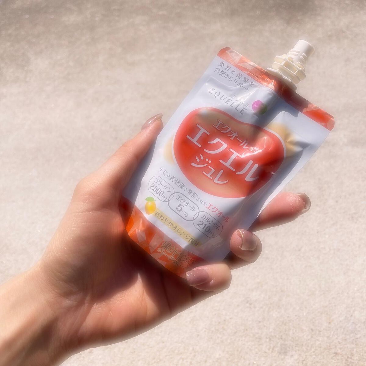 エクエル ジュレ さわやかオレンジ風味/大塚製薬/ゼリー飲料を使ったクチコミ(7枚目)