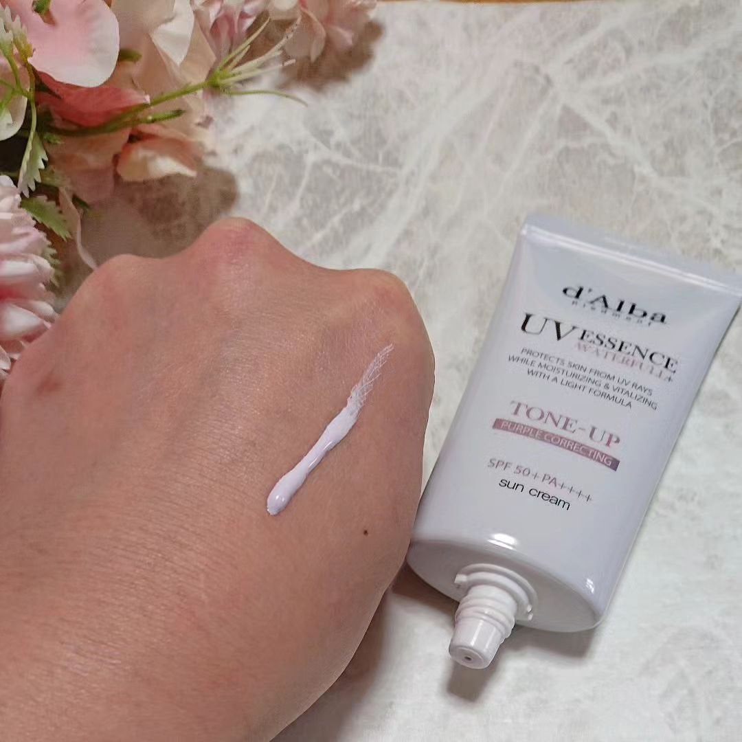 ダルバ ウォータフル トーンアップ サンクリーム(パープル)/ダルバ/日焼け止めクリームを使ったクチコミ(4枚目)