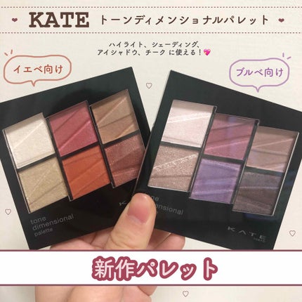 トーンディメンショナルパレット/KATE/メイクアップキットを使ったクチコミ(1枚目)
