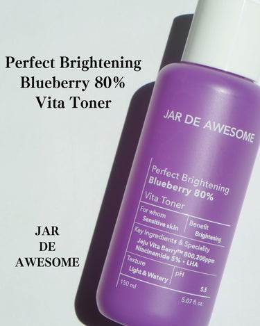 パーフェクト ブライトニングブルーベリー80 ビタトナー/JAR DE AWESOME/化粧水を使ったクチコミ（1枚目）