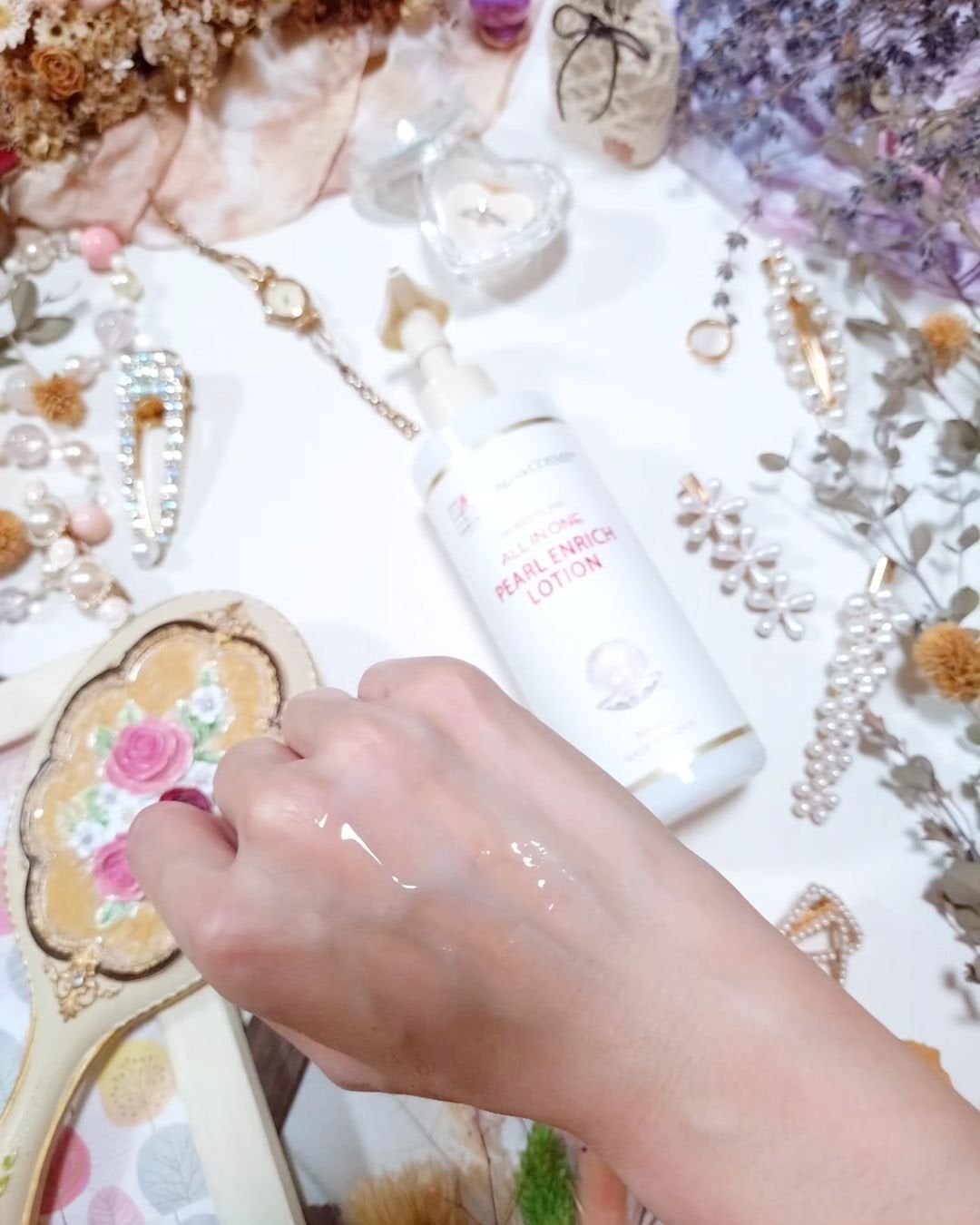 パールエンリッチローション/世田谷コスメ/ボディローションを使ったクチコミ(4枚目)