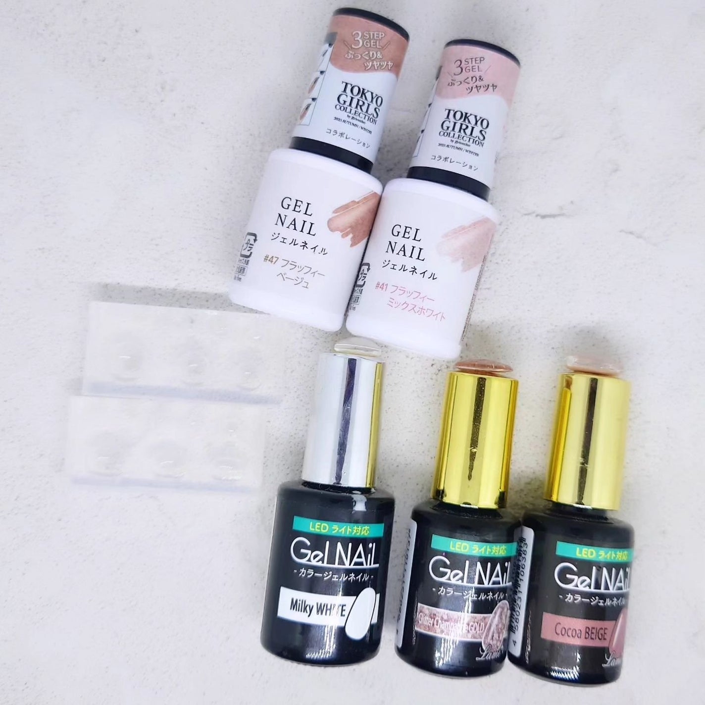 ゆき on LIPS 「ほぼほぼ100均でクマさんネイル。クマの耳と口元もセリアとキャ..」(3枚目)