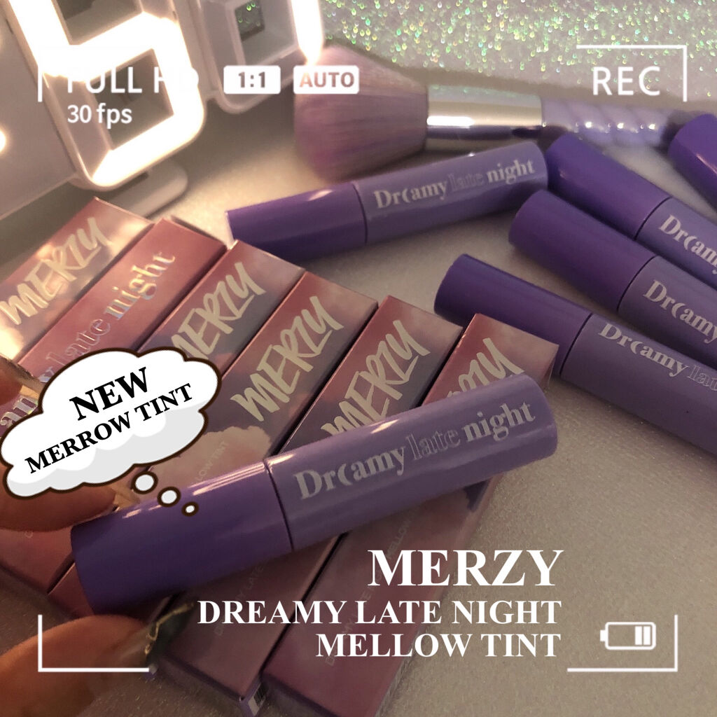 ドリーミーレイトナイト メロウティント/MERZY/リップティントを使ったクチコミ（2枚目）