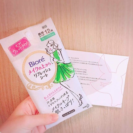 メイクの上からリフレッシュシート/ビオレ/フェイスシートを使ったクチコミ(1枚目)