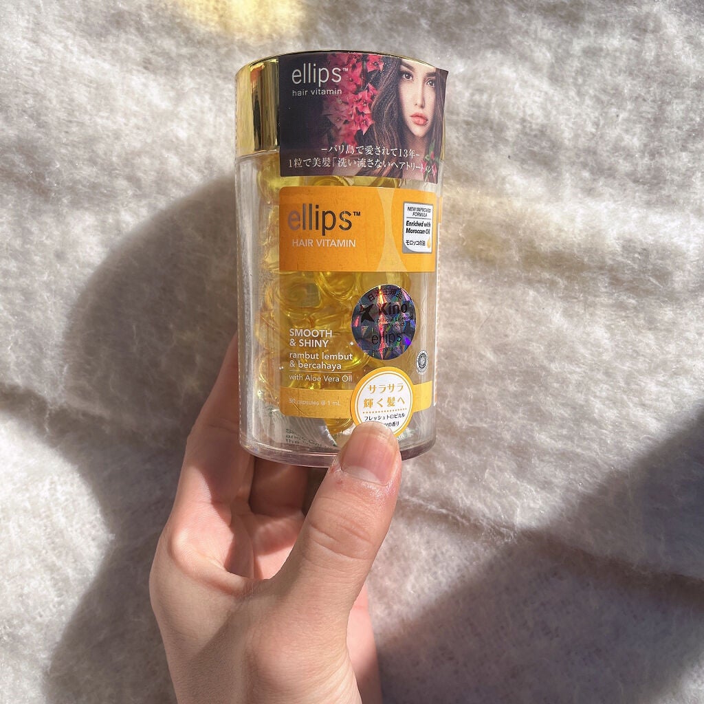 ヘアーオイル【スムース&シャイニー】/ellips/ヘアオイルを使ったクチコミ(7枚目)