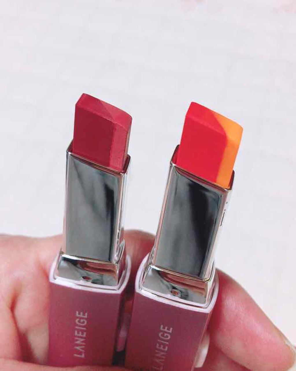 ツー トーン リップ バー/LANEIGE/口紅を使ったクチコミ（2枚目）