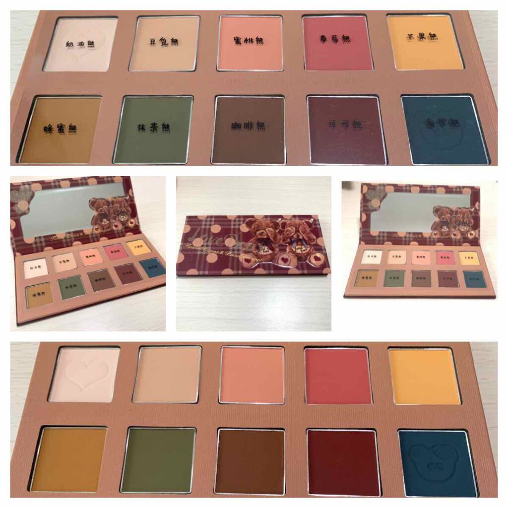 Love Bear 10色アイシャドウパレット/FlowerKnows/アイシャドウパレットを使ったクチコミ（1枚目）