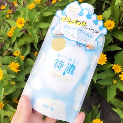 はい!みるく特濃 クリームウォッシュ/ロゼット/洗顔フォームを使ったクチコミ(1枚目)