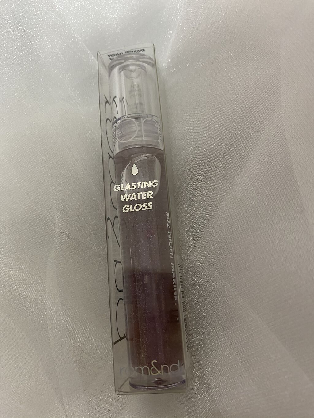 グラスティングウォーターグロス/rom&nd/リップグロスを使ったクチコミ（2枚目）