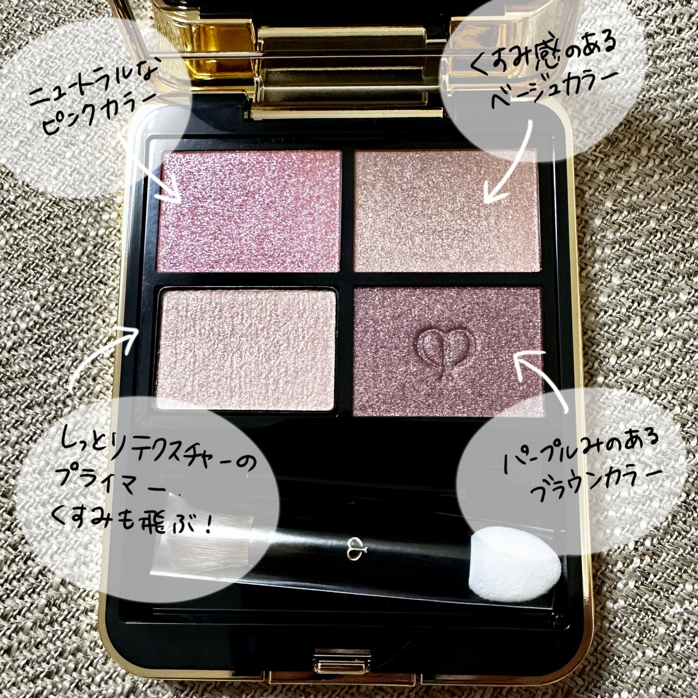 オンブルクルールクアドリ/クレ・ド・ポー ボーテ/アイシャドウパレットを使ったクチコミ(3枚目)