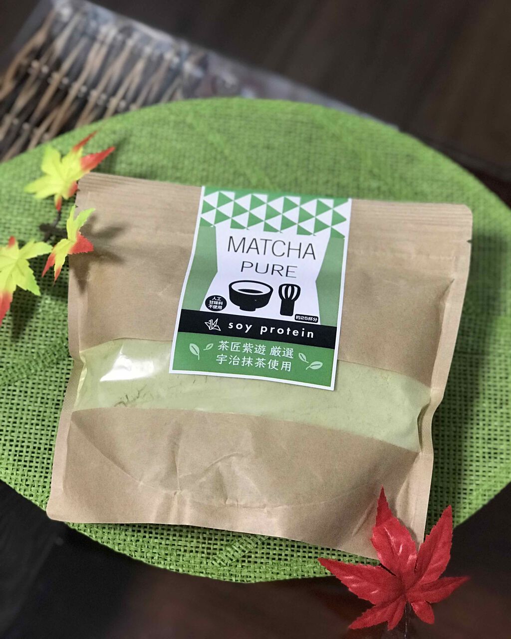 MATCHA PURE（プロテインパウダー）/ピュアパートナー/ソイプロテインを使ったクチコミ（1枚目）