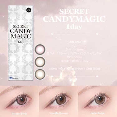 secretcandymagic 1day(シークレットキャンディーマジック） モモピンク/secret candymagic/ワンデー（１DAY）カラコンを使ったクチコミ（1枚目）