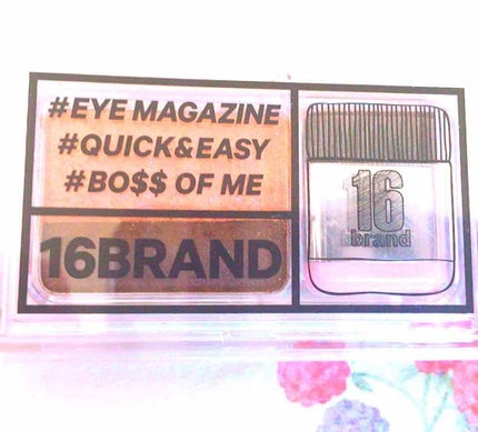 16 EYE MAGAZINE/16BRAND/アイシャドウパレットを使ったクチコミ(1枚目)