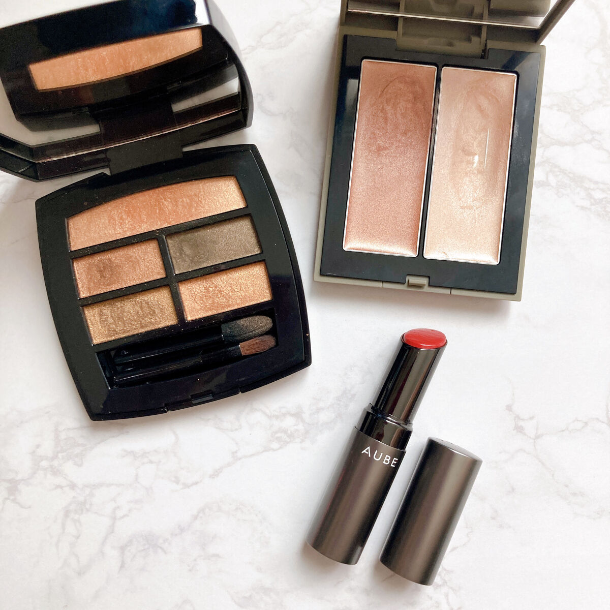 THREE シマリング グロー デュオ/THREE/クリームハイライトを使ったクチコミ（1枚目）