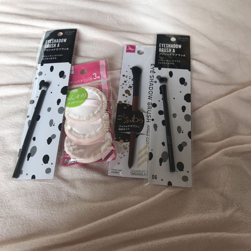 パウダーパフ３Ｐ（ベルト付）/DAISO/パフ・スポンジを使ったクチコミ（1枚目）