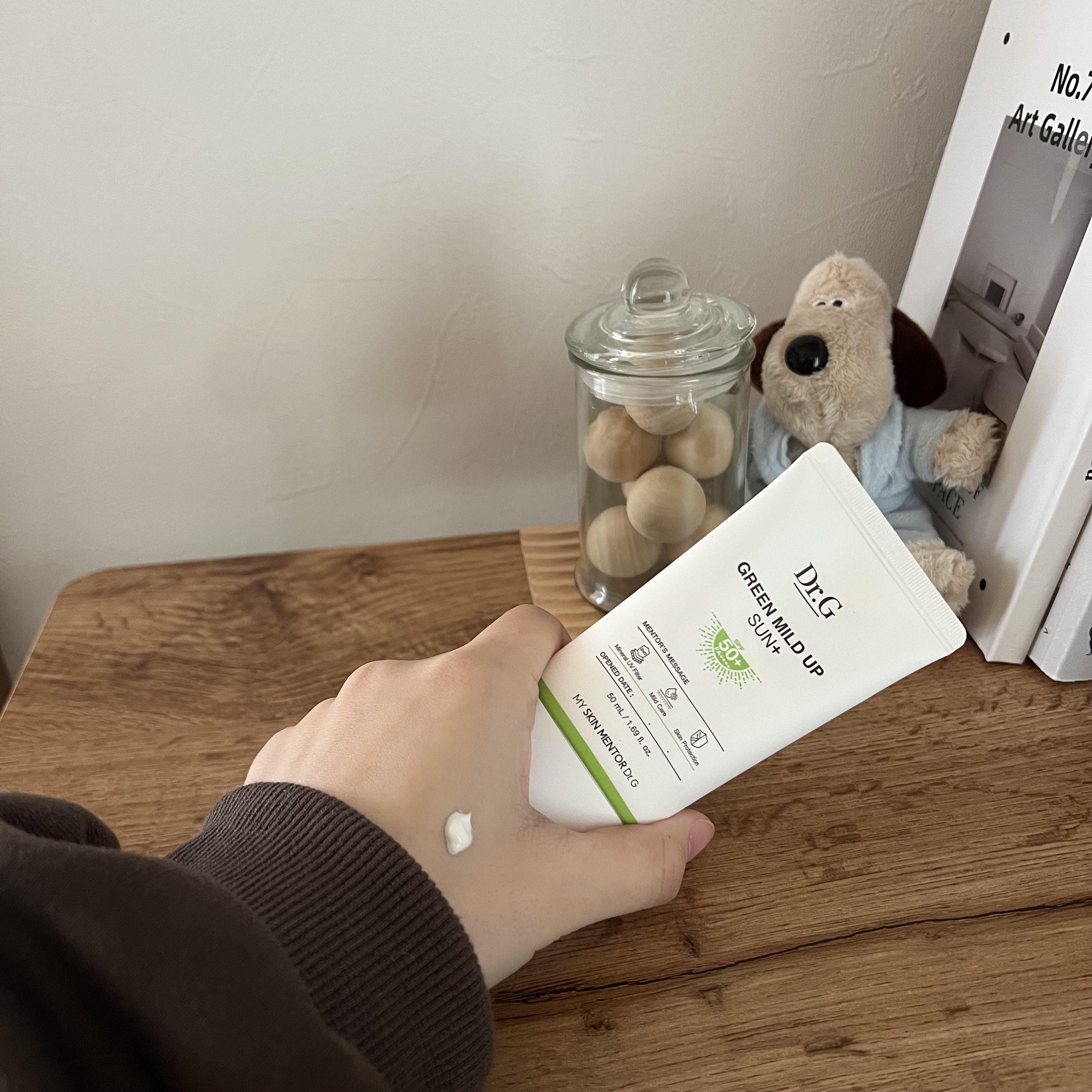グリーンマイルドアップサンプラス/Dr.G/日焼け止めクリームを使ったクチコミ（2枚目）