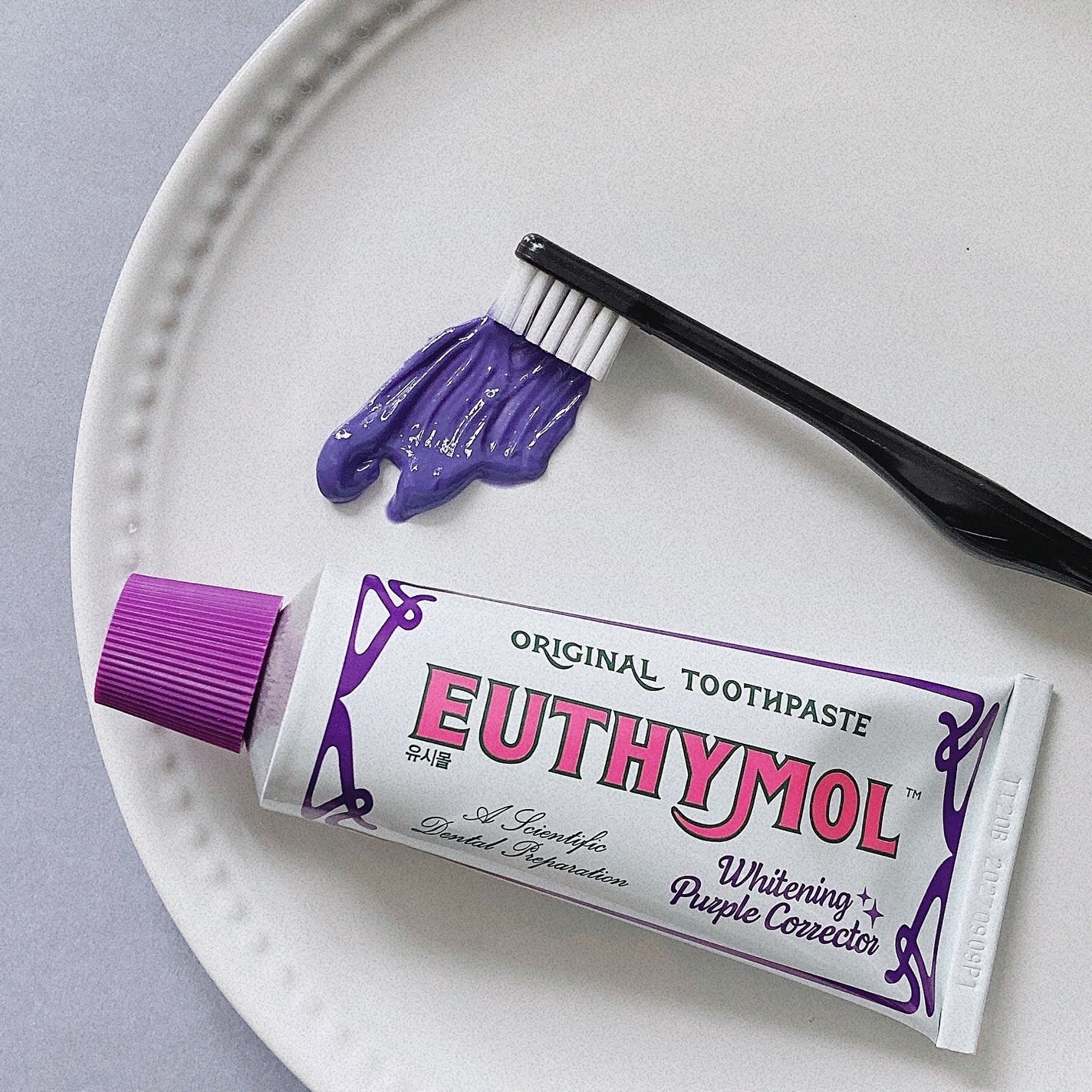 ホワイトパープル歯みがき ピーチフローラルミントの香り/EUTHYMOL/歯磨き粉を使ったクチコミ(1枚目)