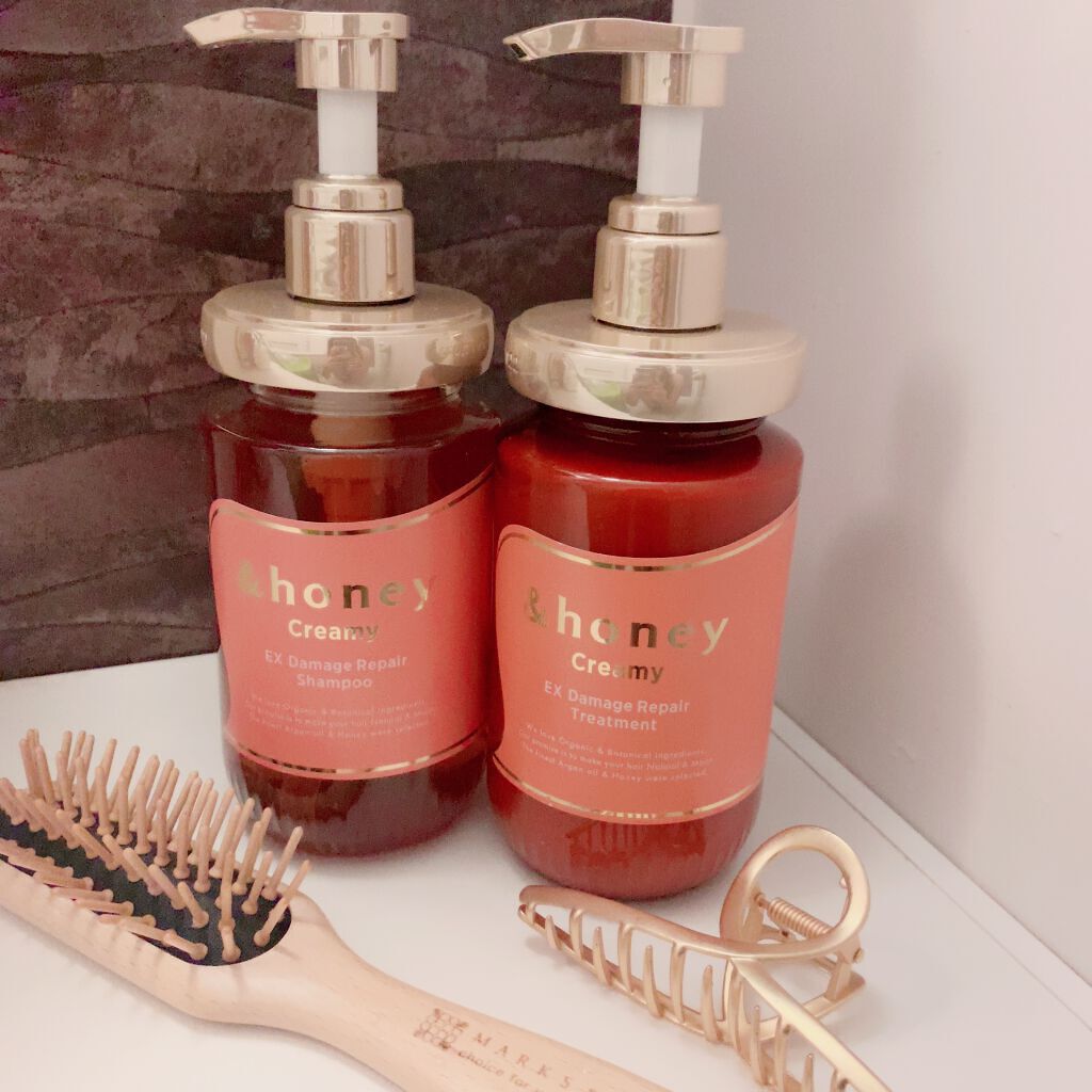Creamy EXダメージリペアシャンプー1.0/ヘアトリートメント2.0/&honey/市販シャンプーを使ったクチコミ（1枚目）