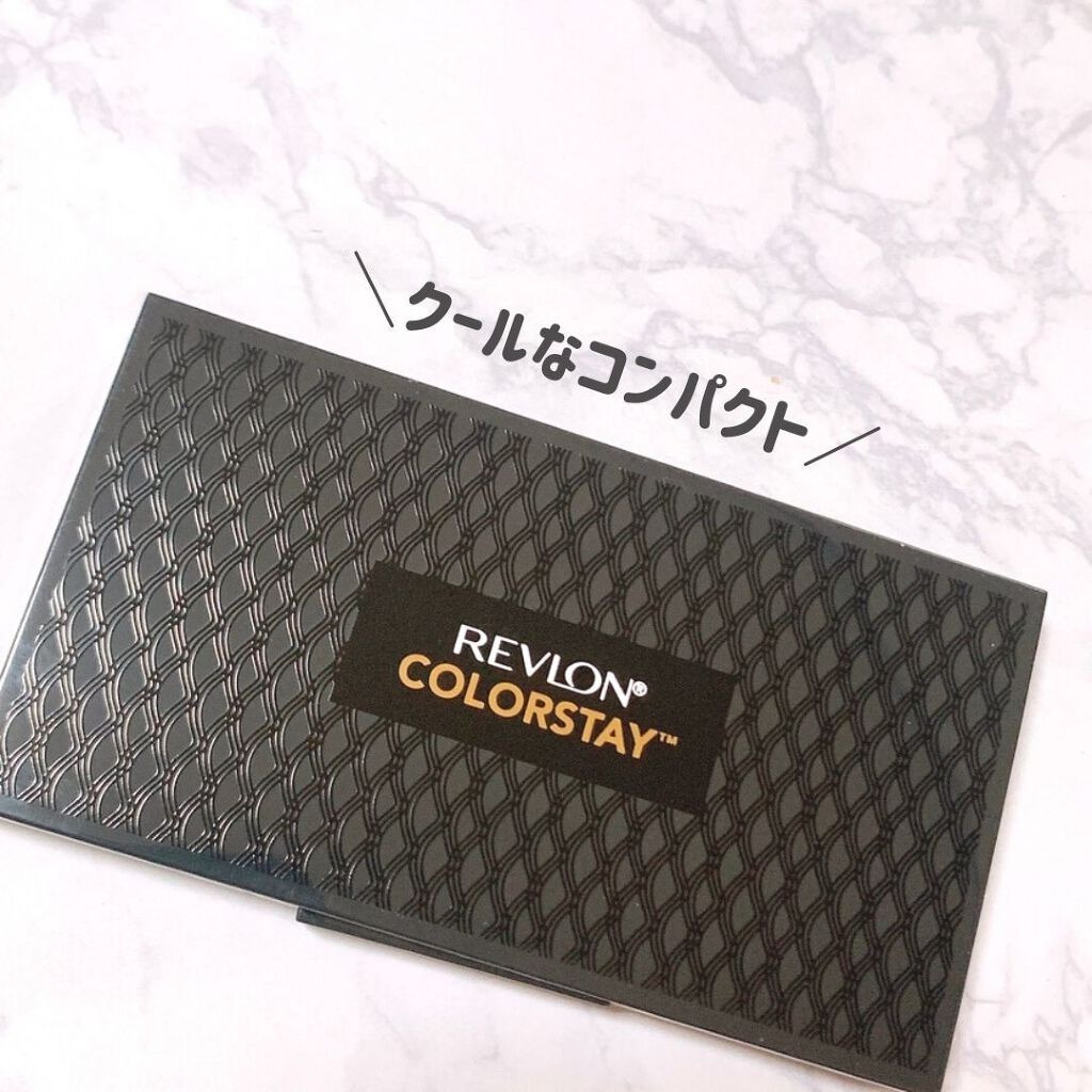 あーちゃん@アラフォー美容好き on LIPS 「レブロンカラーステイロングウェアUVパウダーファンデーションS..」(3枚目)