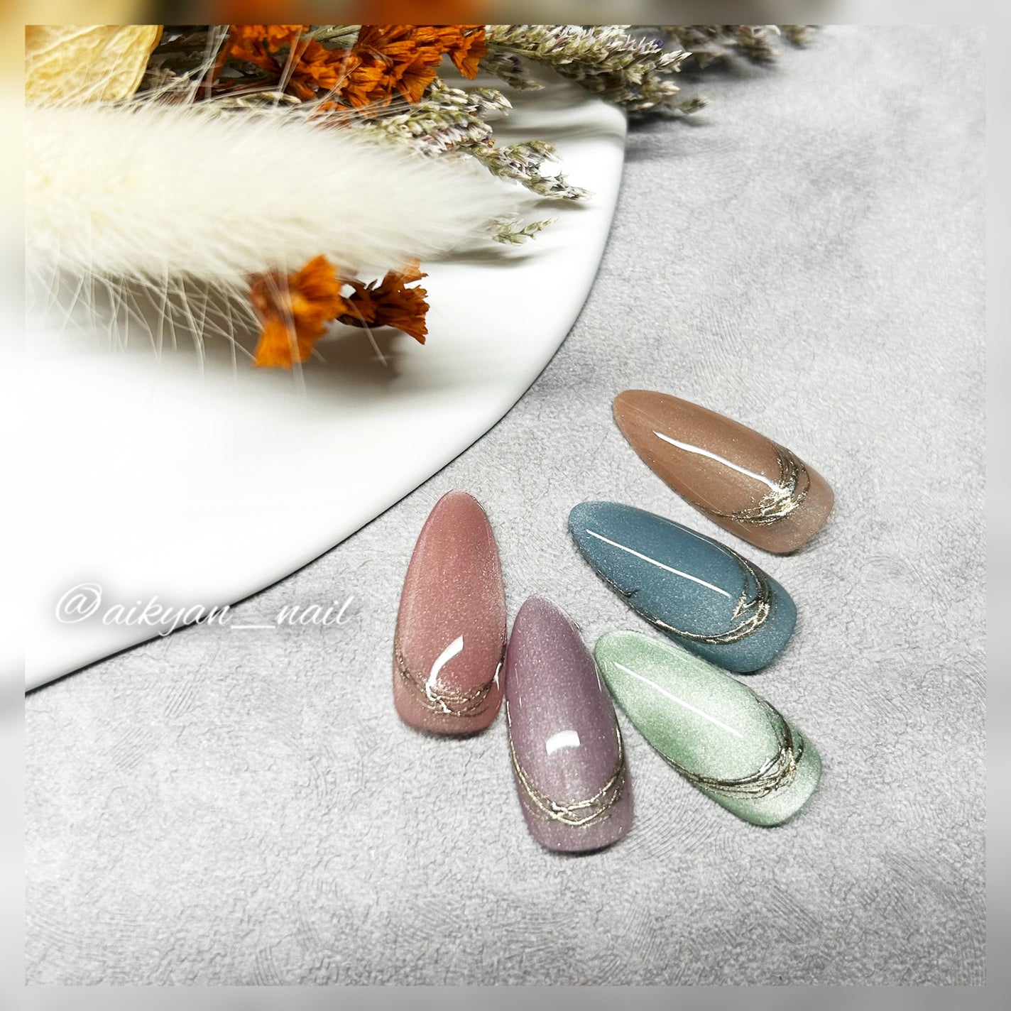 マグネティックアートジェル プレミアムシルキー/mon petit lapin/ジェルネイルを使ったクチコミ(2枚目)