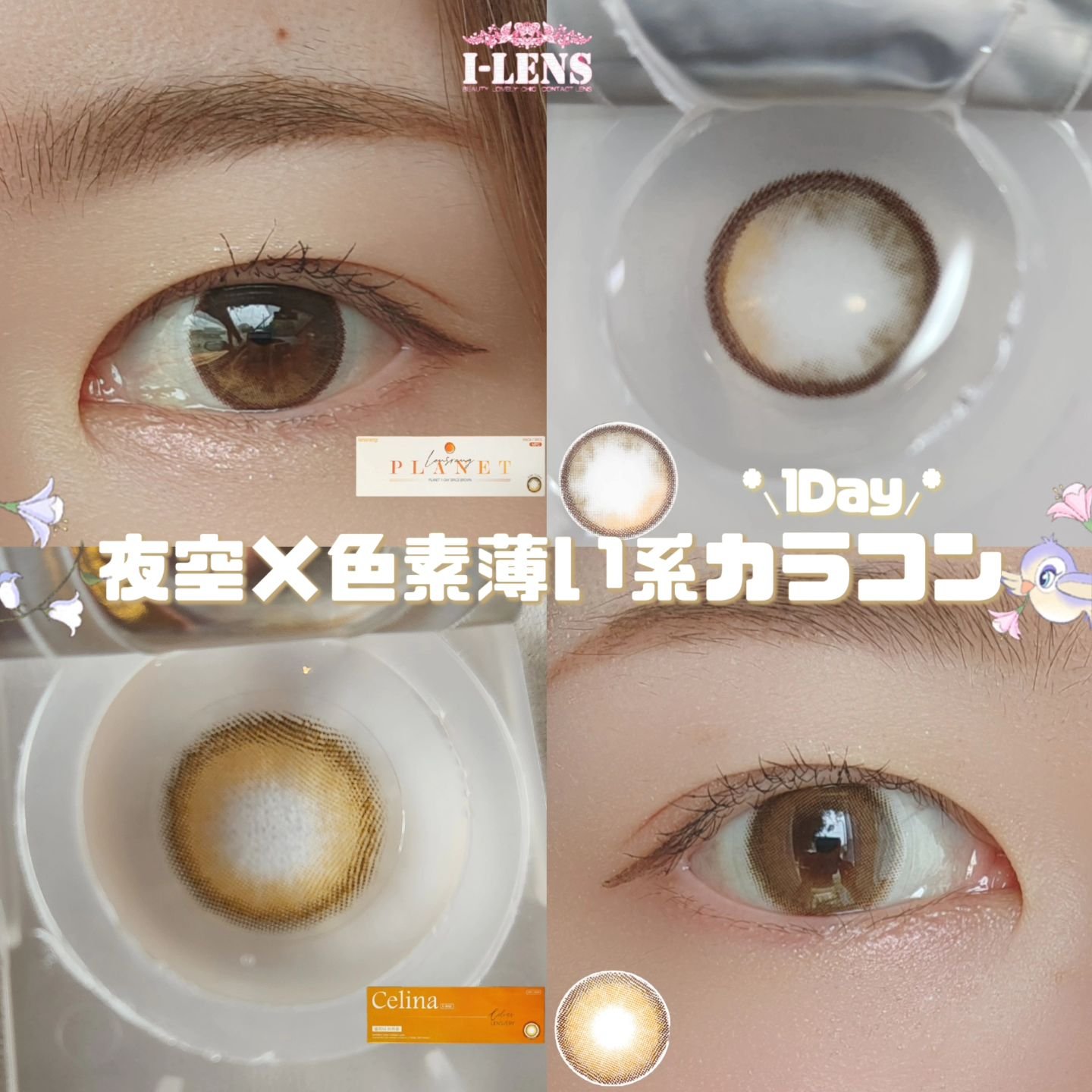 I-LENS I-LENS(アイレンズ)のクチコミ「PR❤アイレンズ.@ilensjp
⁡
1dayシリーズ𓂃🎀𓈒𓏸⁡
⁡
・セリーナ/BROWN.....」（1枚目）
