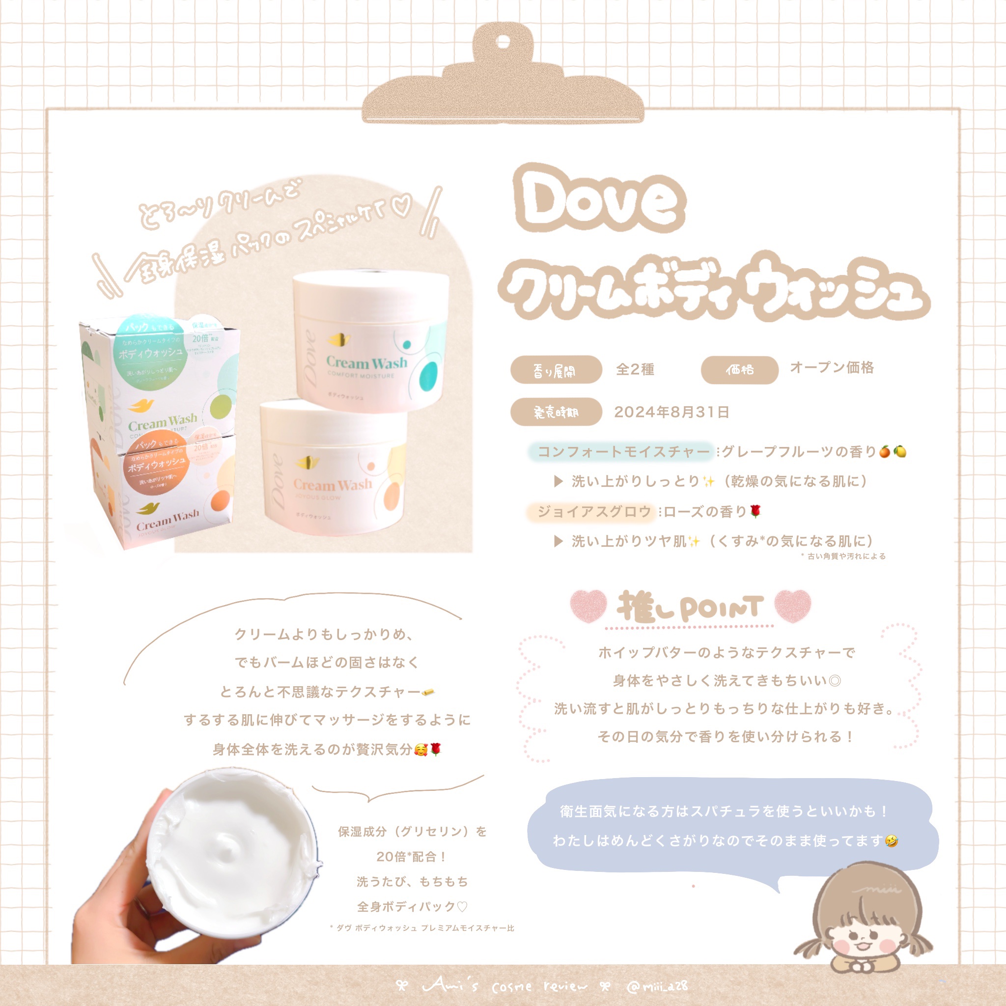 ダヴ クリームボディウォッシュ コンフォートモイスチャー/ダヴ/ボディソープを使ったクチコミ（1枚目）