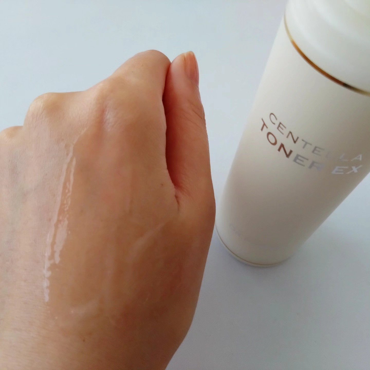 DR.PEPTI センテラトナーのクチコミ「センテラトナーEX
乳白色のとろみのしっかり目のテクスチャー。
じんわり馴染んでいく感じが気持.....」（3枚目）