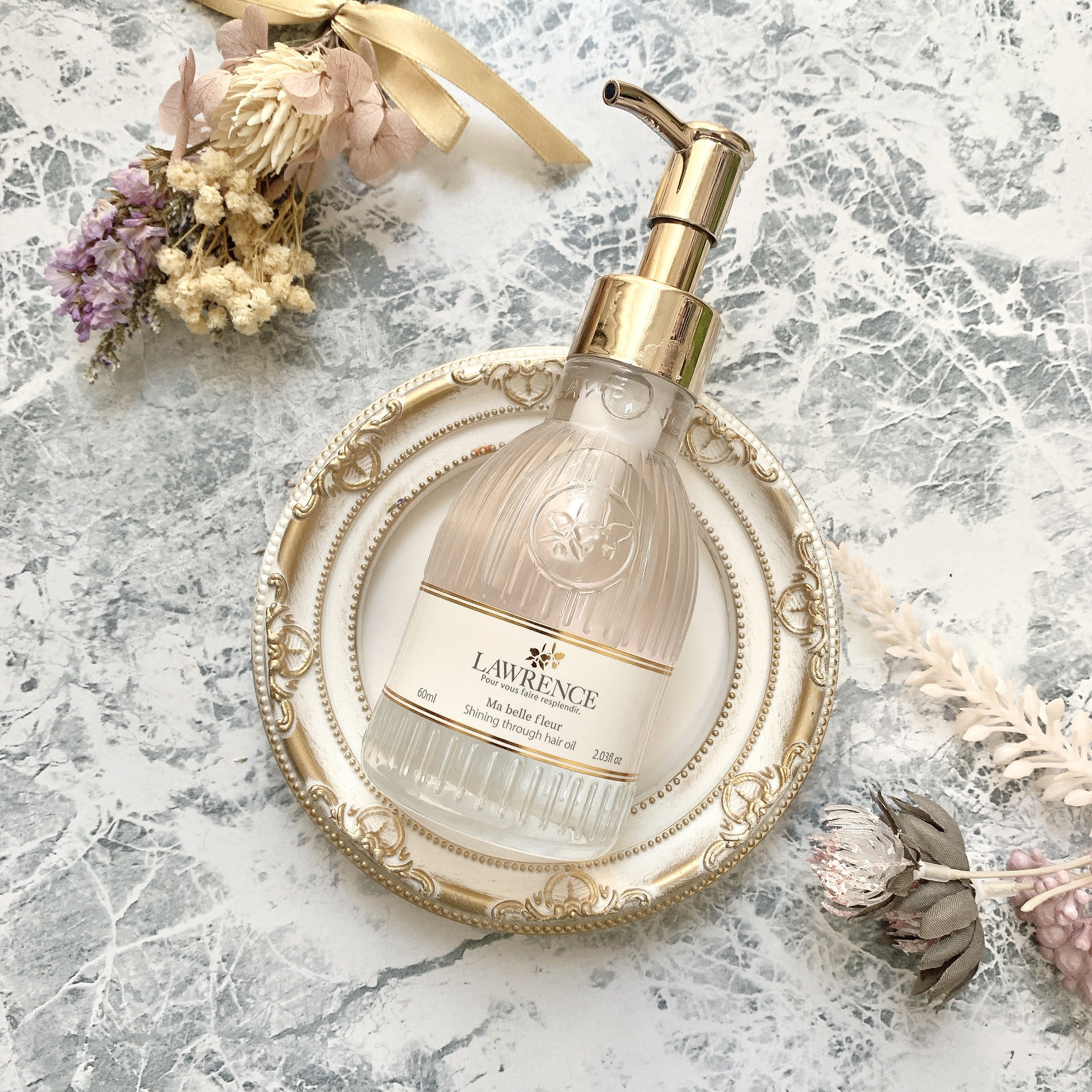 シャイニングスルーヘアオイル マベルフルール/ロウレンス /ヘアオイルを使ったクチコミ（1枚目）