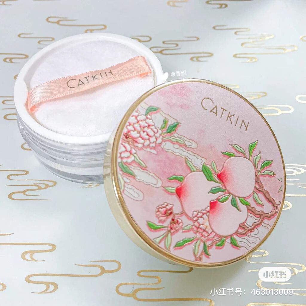 卡婷桃花源蜜粉散粉/CATKIN/ルースパウダーを使ったクチコミ（3枚目）