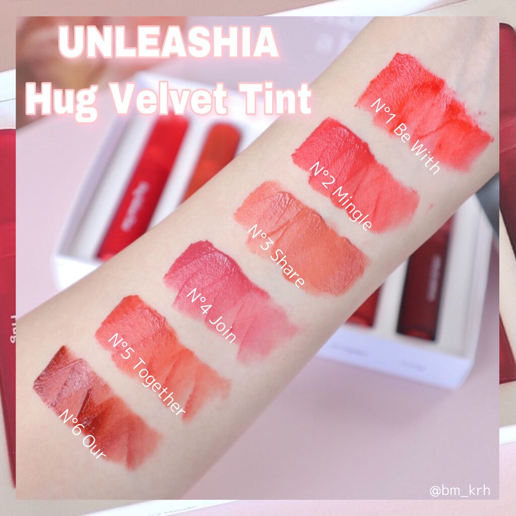 Luv Hug Velvet Tint/unleashia/口紅を使ったクチコミ(2枚目)