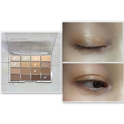 ソフトブラーリングアイパレット/wakemake/アイシャドウパレットを使ったクチコミ(5枚目)