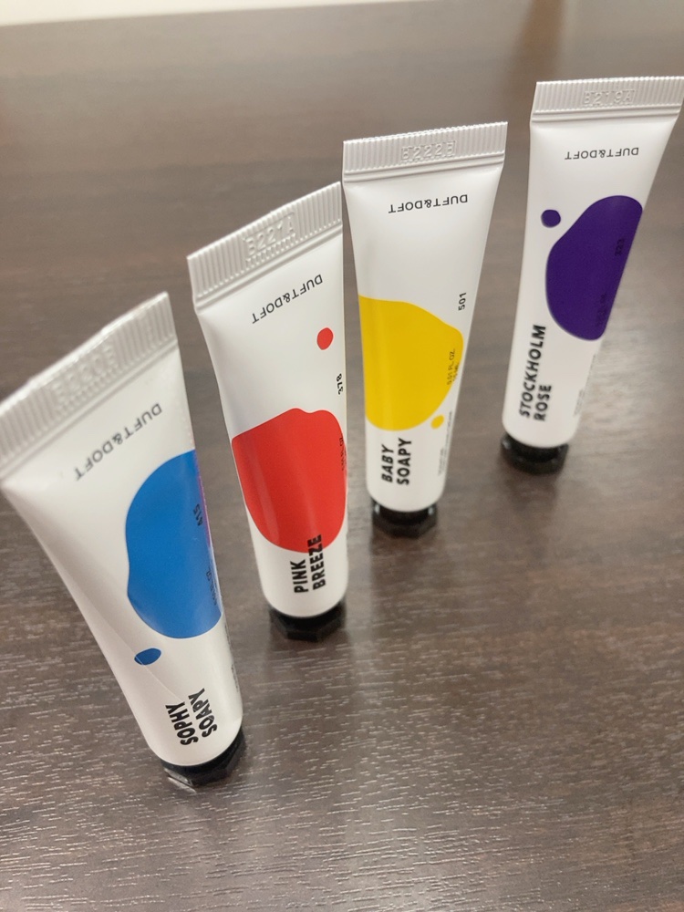 シグネチャーパフュームハンドクリームミニチュアギフトセット/DUFT&DOFT/ハンドクリームを使ったクチコミ（2枚目）