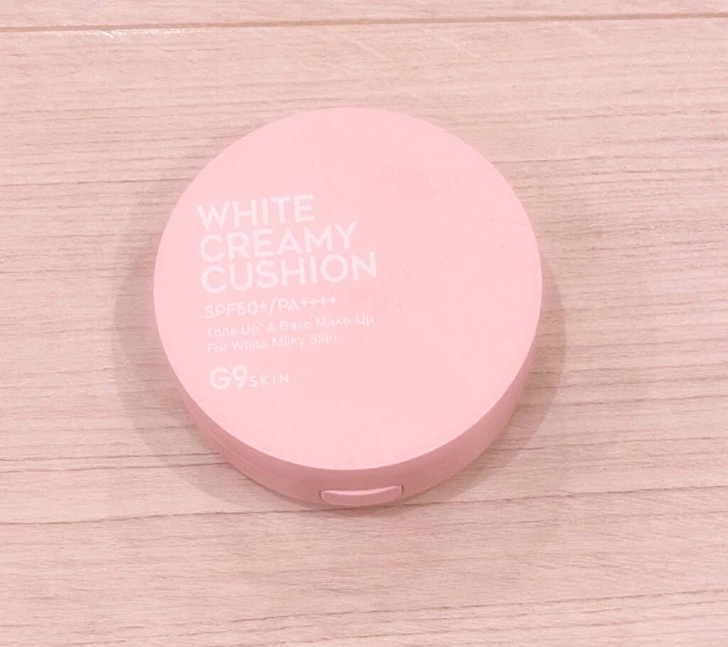WHITE CREAMY CUSHION(ウユファンデ)/G9SKIN/化粧下地を使ったクチコミ(2枚目)