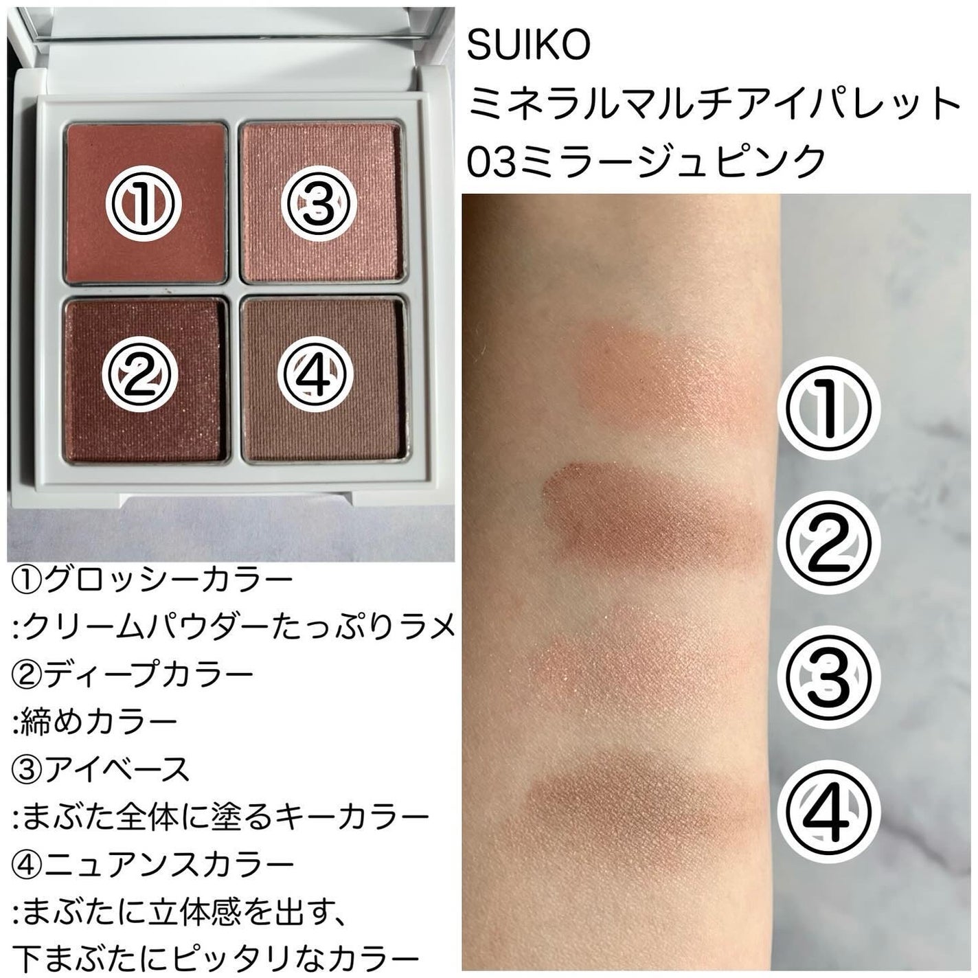 ミネラルマルチルミナイザー/SUIKO HATSUCURE/スティックハイライトを使ったクチコミ(3枚目)