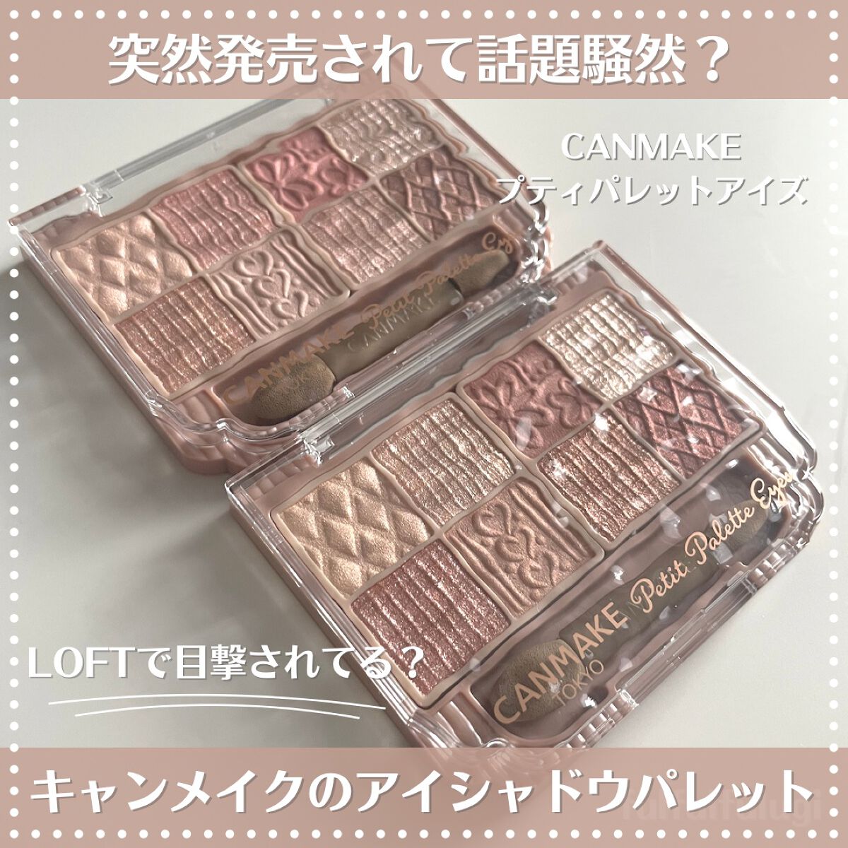 プティパレットアイズ/キャンメイク/パウダーアイシャドウを使ったクチコミ(1枚目)