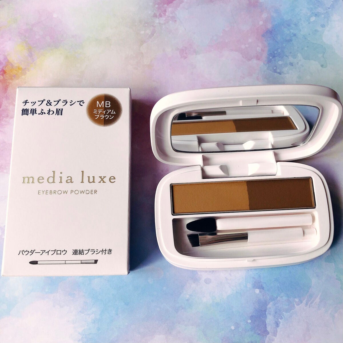 パウダーアイブロウ/media luxe/パウダーアイブロウを使ったクチコミ(2枚目)