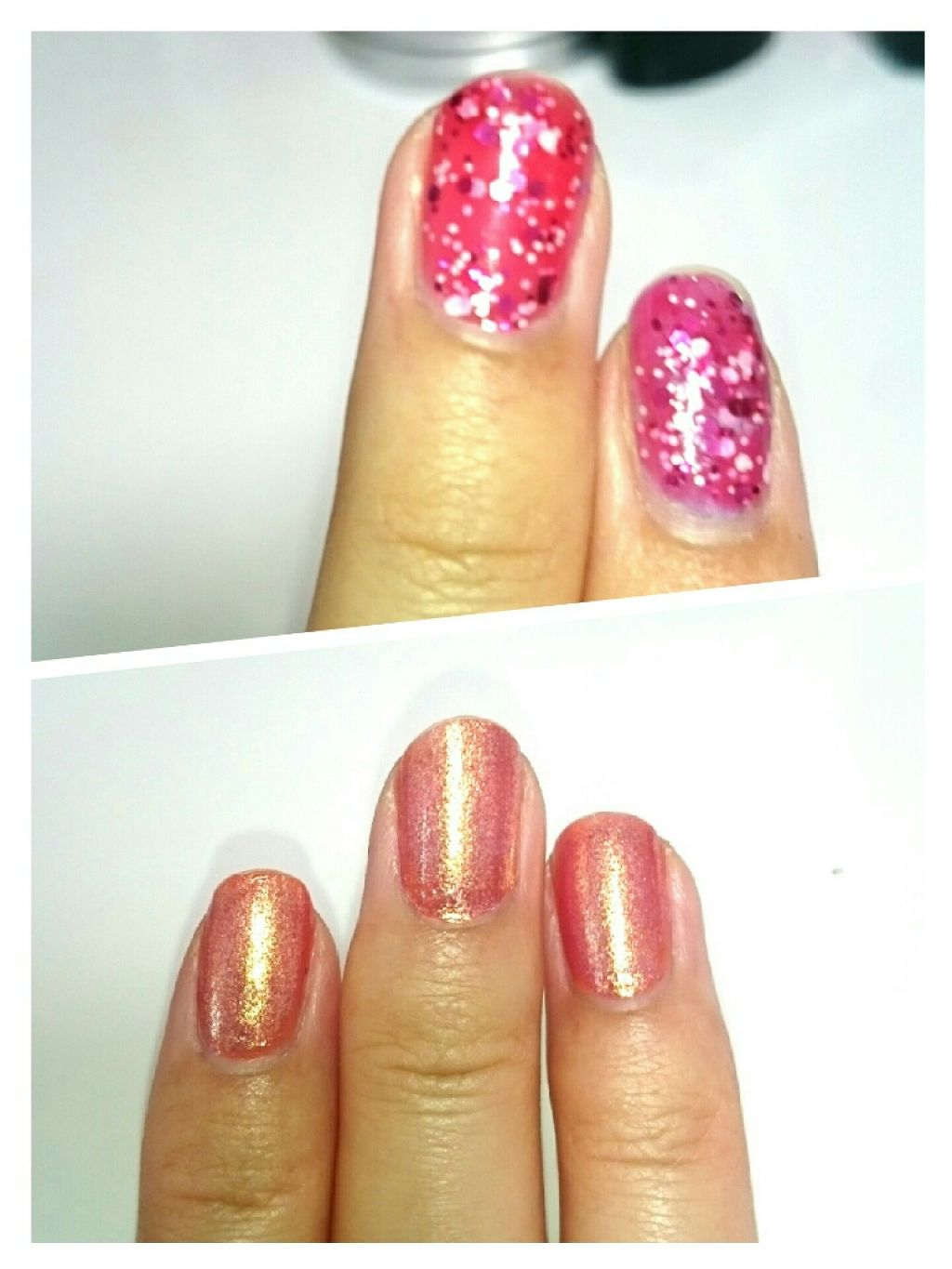 ITGグリッターネイル 恋のメロディ/DAISO/マニキュアを使ったクチコミ（2枚目）