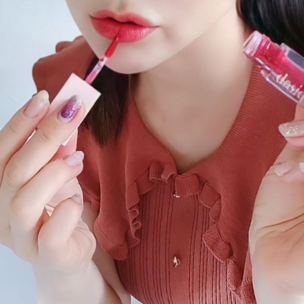 ウォーターグロスティント/dasique/リップティントを使ったクチコミ(8枚目)