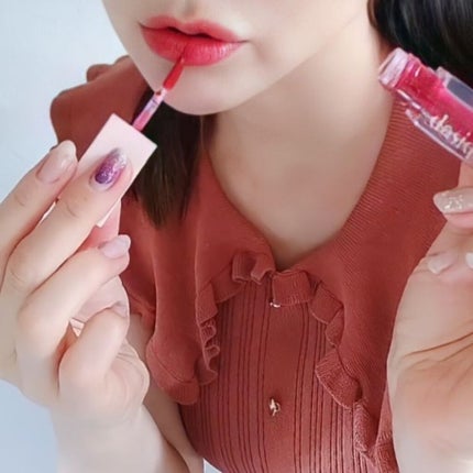 ウォーターグロスティント #04 Blooming Red/dasique/リップティントの画像