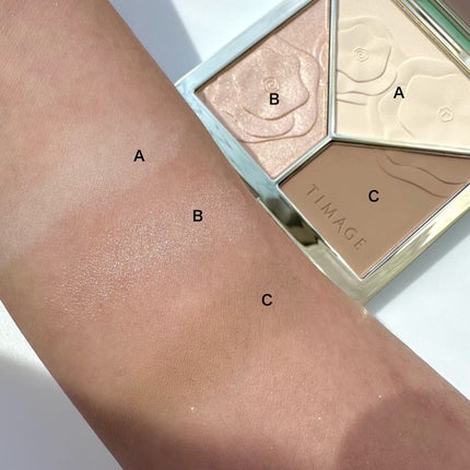 ハイライトシェーディングパレット/TIMAGE/パウダーハイライトを使ったクチコミ(2枚目)