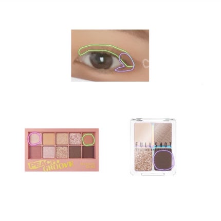 パーフェクトマルチアイズ/キャンメイク/アイシャドウパレットを使ったクチコミ(4枚目)