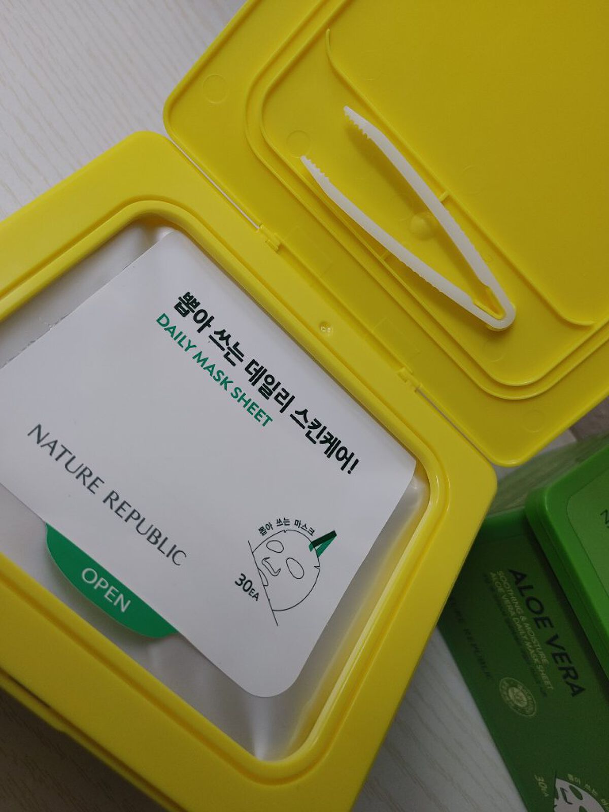 マイルド＆モイスチャーアロエデイリーシートマスク/ネイチャーリパブリック/シートマスク・パックを使ったクチコミ（2枚目）