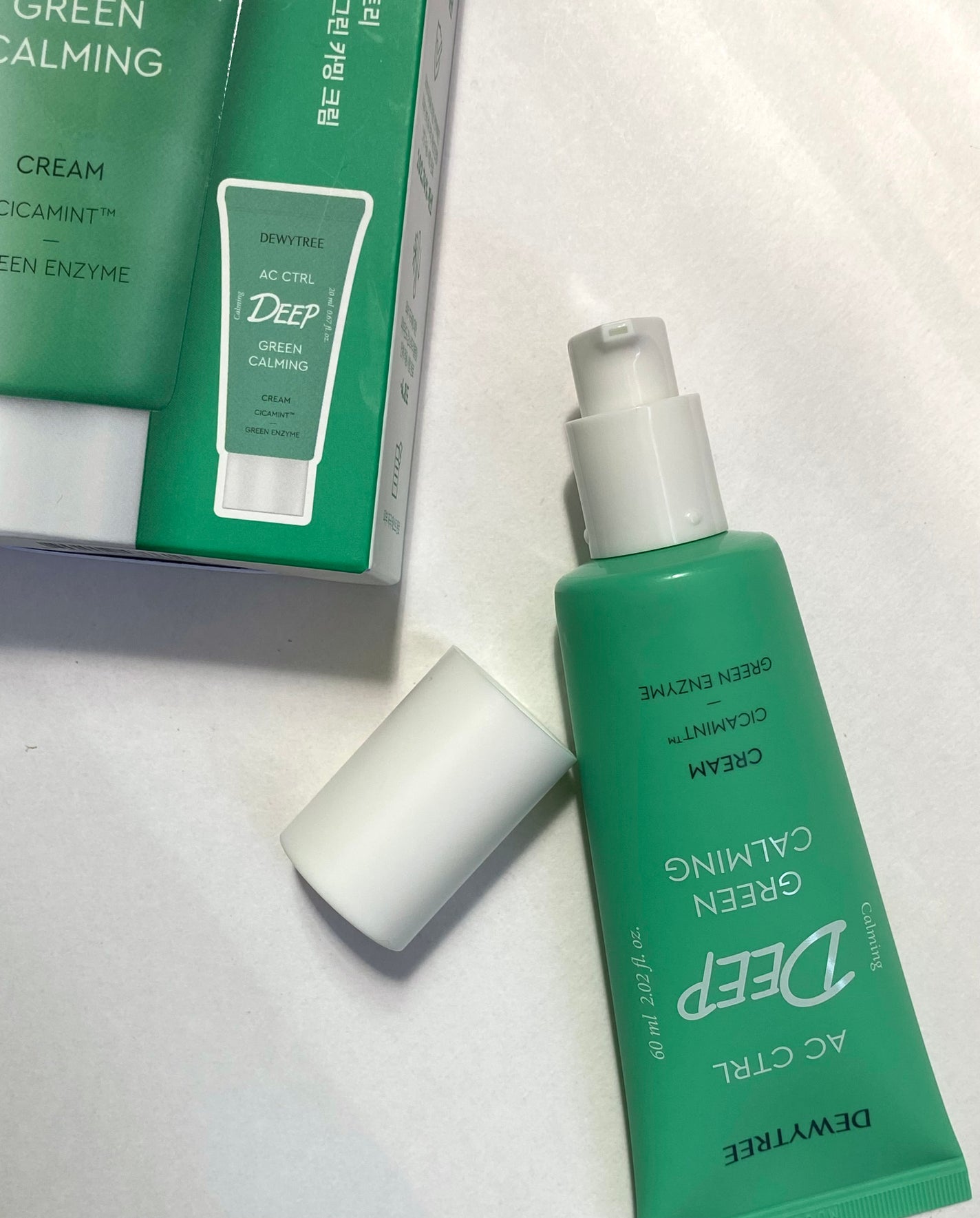 グリーンカーミングクリーム/DEWYTREE/フェイスクリームを使ったクチコミ(2枚目)