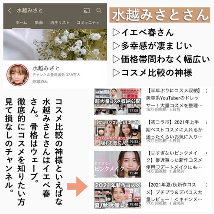 かおりんりん@16タイプパーソナルカラーアナリスト on LIPS 「『パーソナルカラー別おすすめYouTuberさん📝』前回とっ..」(6枚目)