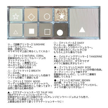 ミックスブラーリングアイパレット/wakemake/マルチパレットを使ったクチコミ(2枚目)