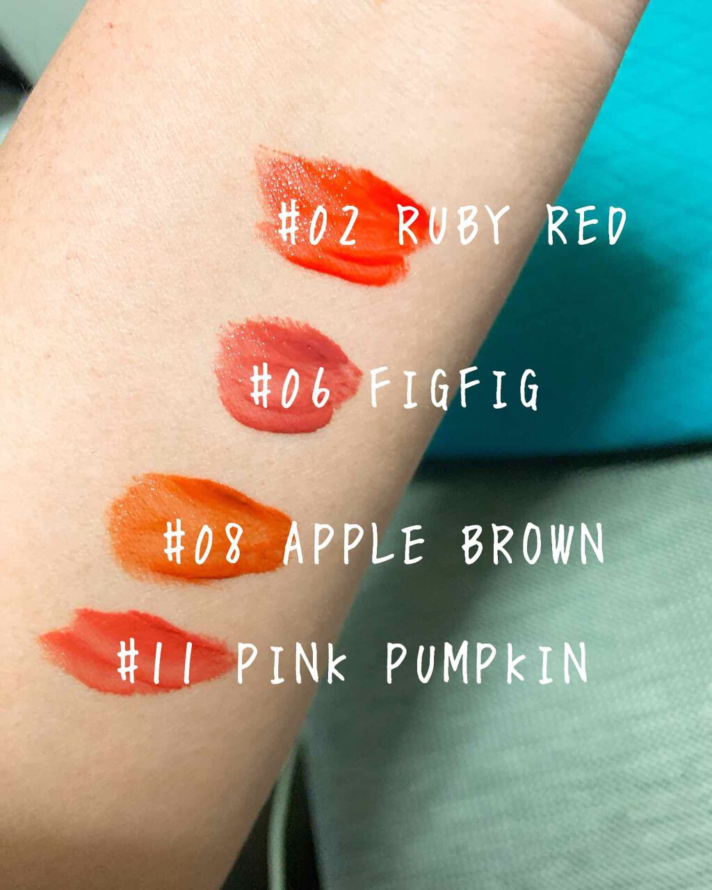 ジューシーラスティングティント/rom&nd/リップティントを使ったクチコミ（2枚目）